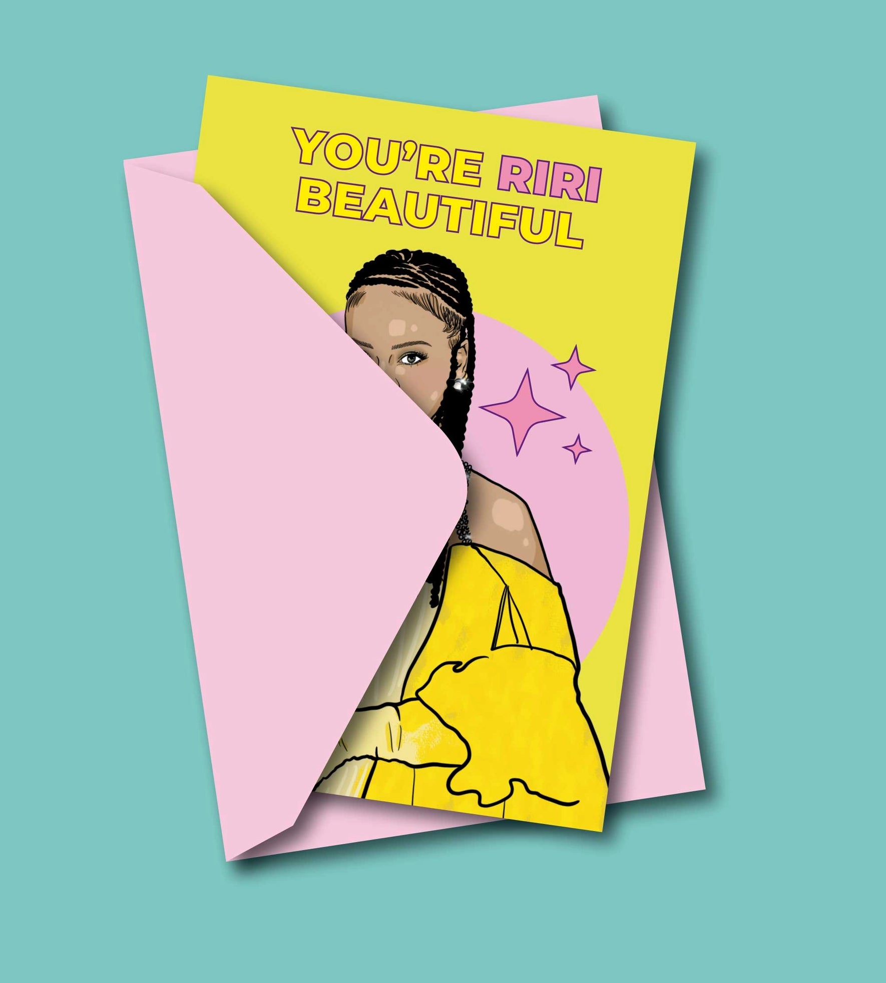 Tarjeta de felicitación YOU'RE RIRI BEAUTIFUL de Rihanna - Plastic Books