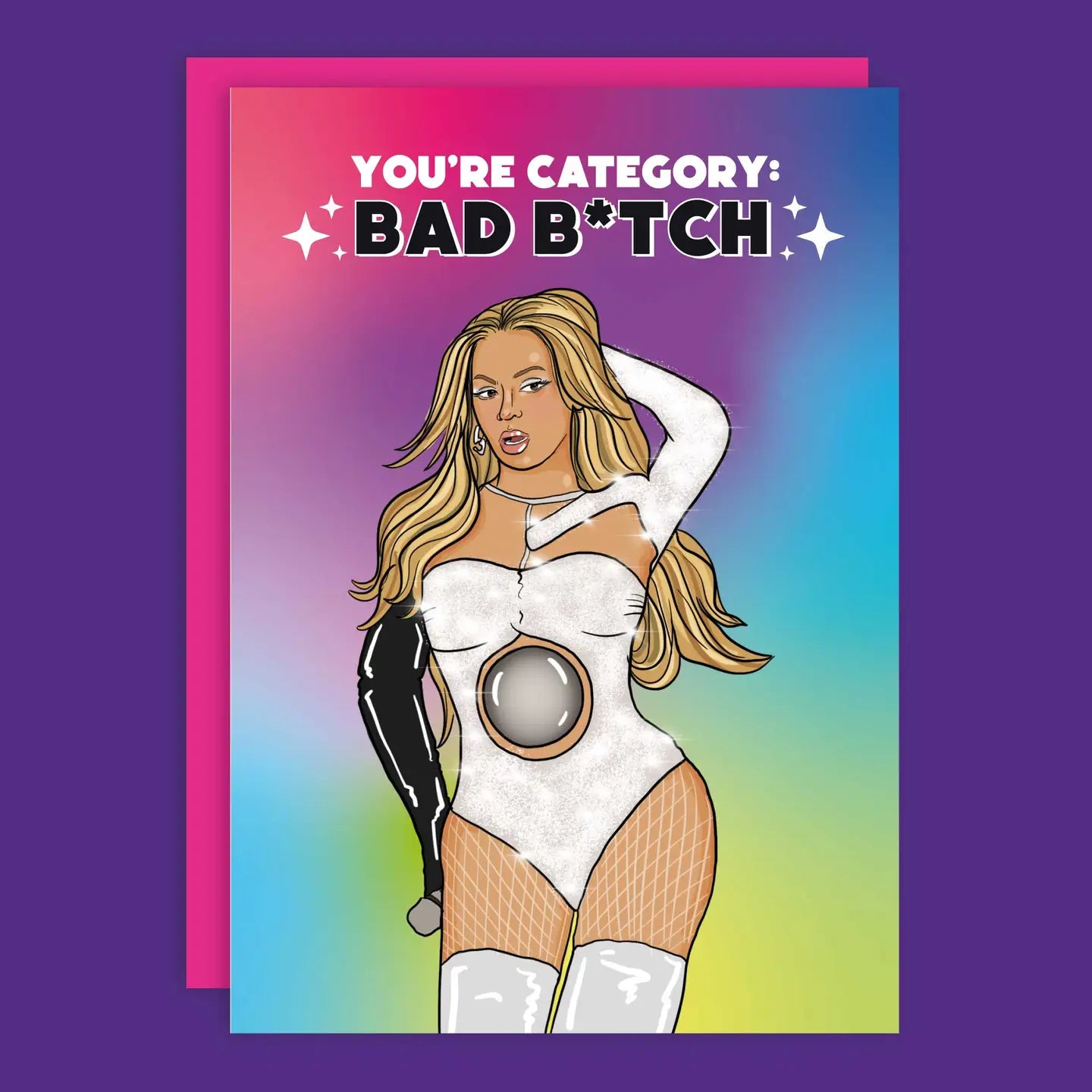 Tarjeta de felicitación Bad Bitch de Beyoncé - Plastic Books