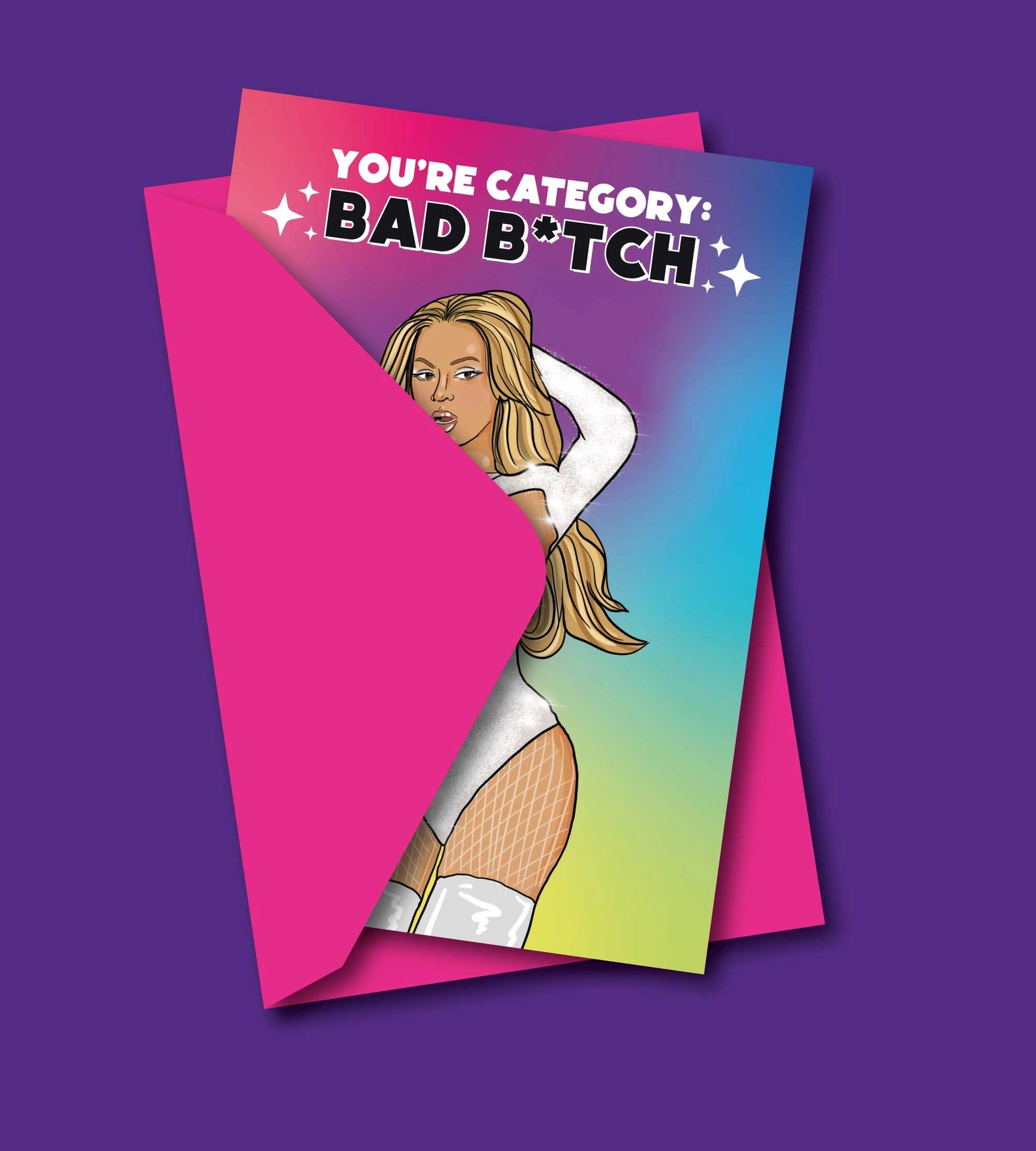 Tarjeta de felicitación Bad Bitch de Beyoncé - Plastic Books