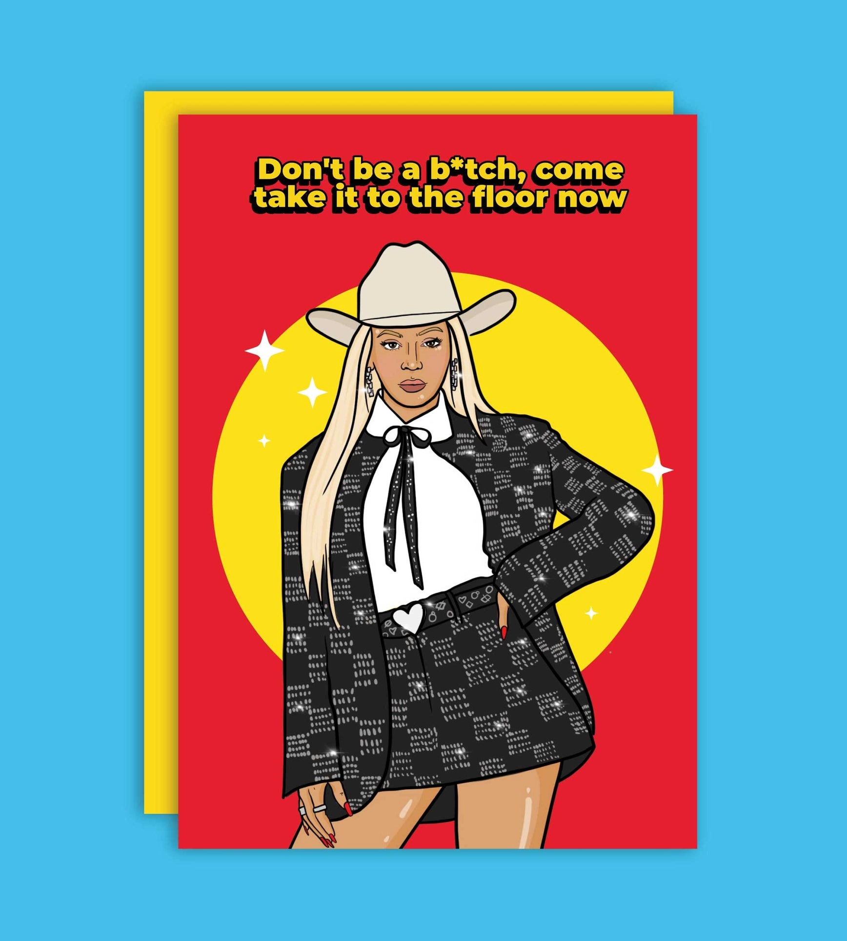 Tarjeta de felicitación Come Take It To The Floor Now de Beyoncé Texas - Plastic Books