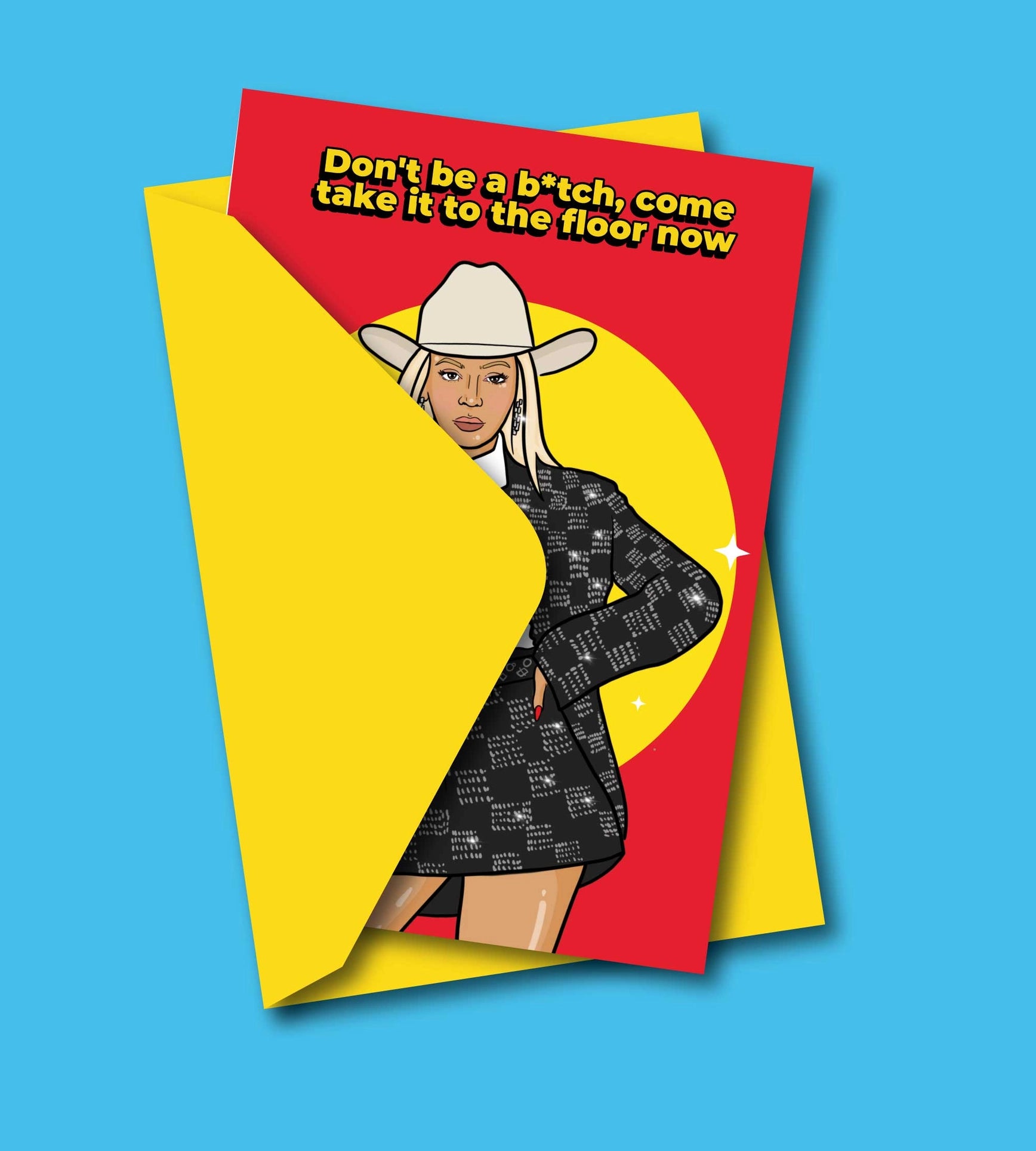 Tarjeta de felicitación Come Take It To The Floor Now de Beyoncé Texas - Plastic Books