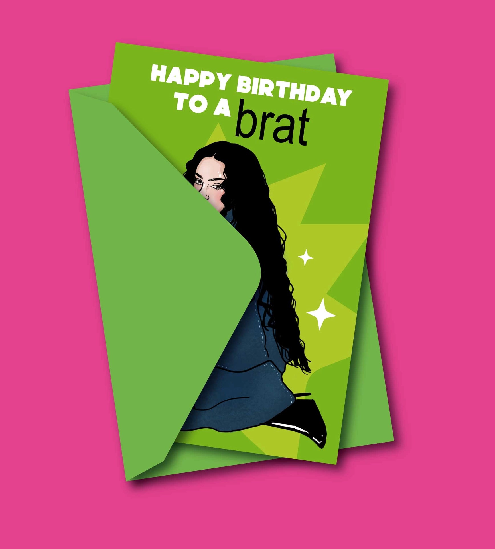 Tarjeta de felicitación Cumpleaños Happy Birthday Brat de Charli XCX - Plastic Books