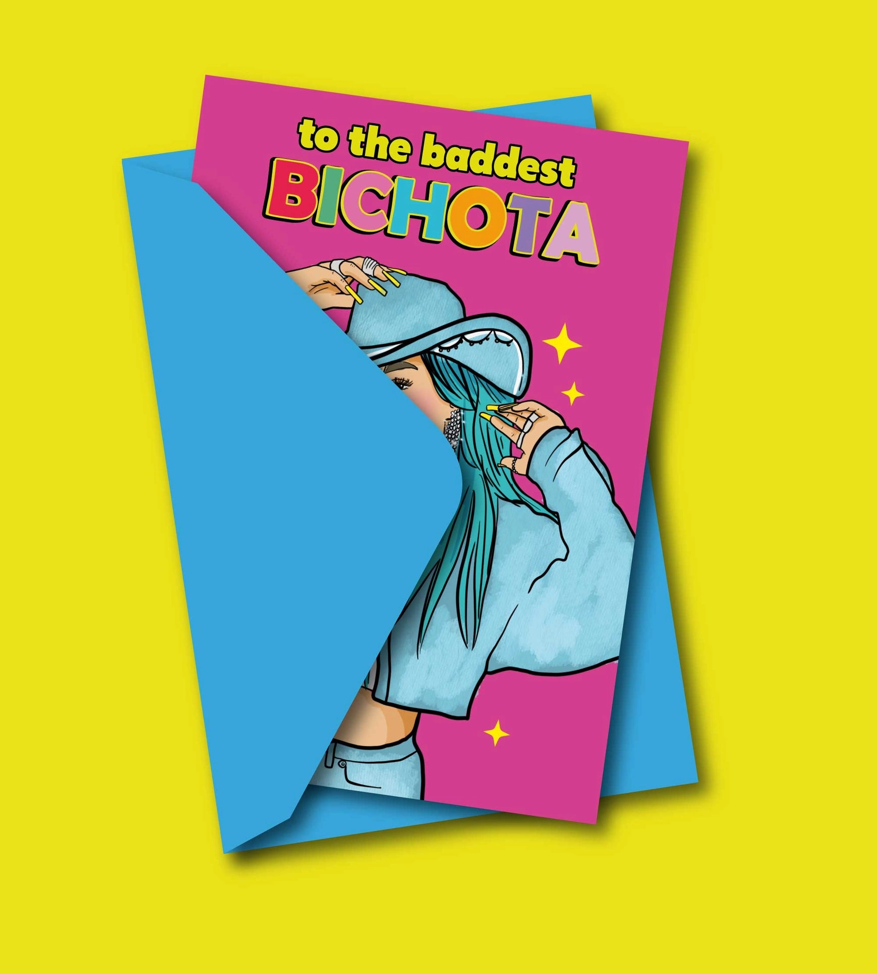 Tarjeta de felicitación To The Baddest Bichota Karol G - Plastic Books