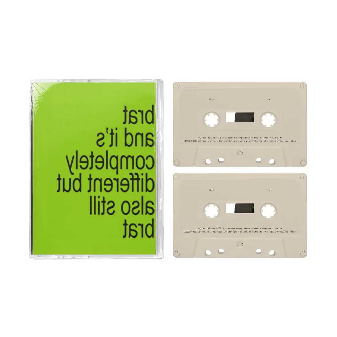 Brat and It's Completely Different but Also Still Brat (2 cassette set) – Plastic Books