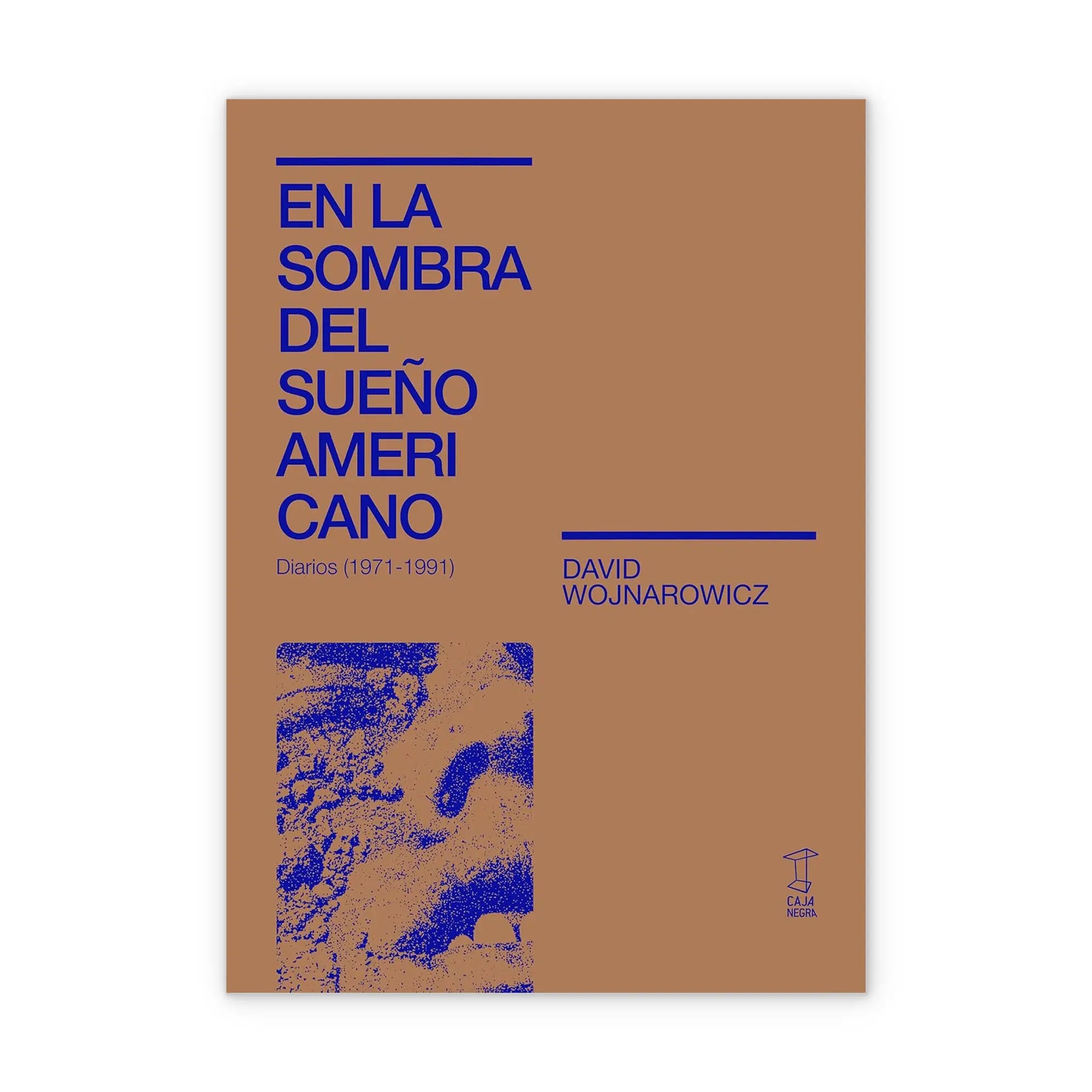Libro "En La Sombra Del Sueño Americano" con texto azul sobre fondo marrón.