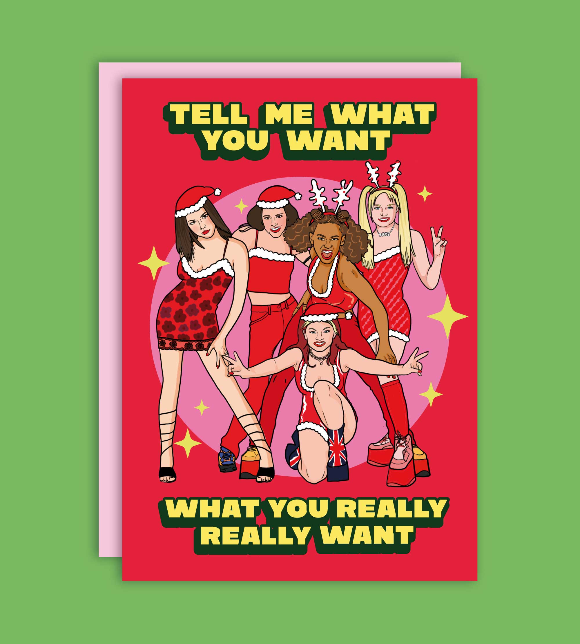 Dime lo que quieres Tarjeta de Felicitación de Navidad – Plastic Books