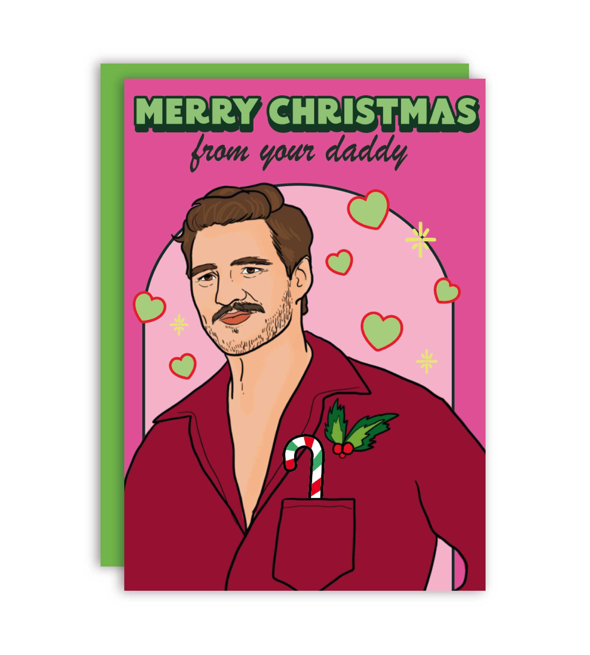 Feliz Navidad de tu Papá Pedro Pascal – Tarjeta de Felicitación – Plastic Books