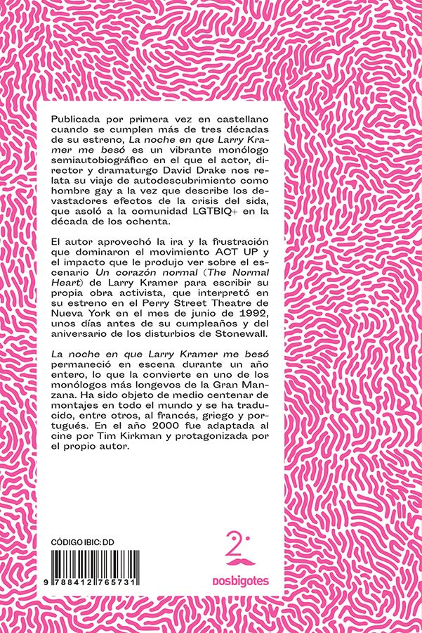 La noche en que Larry Kramer me besó - Plastic Books