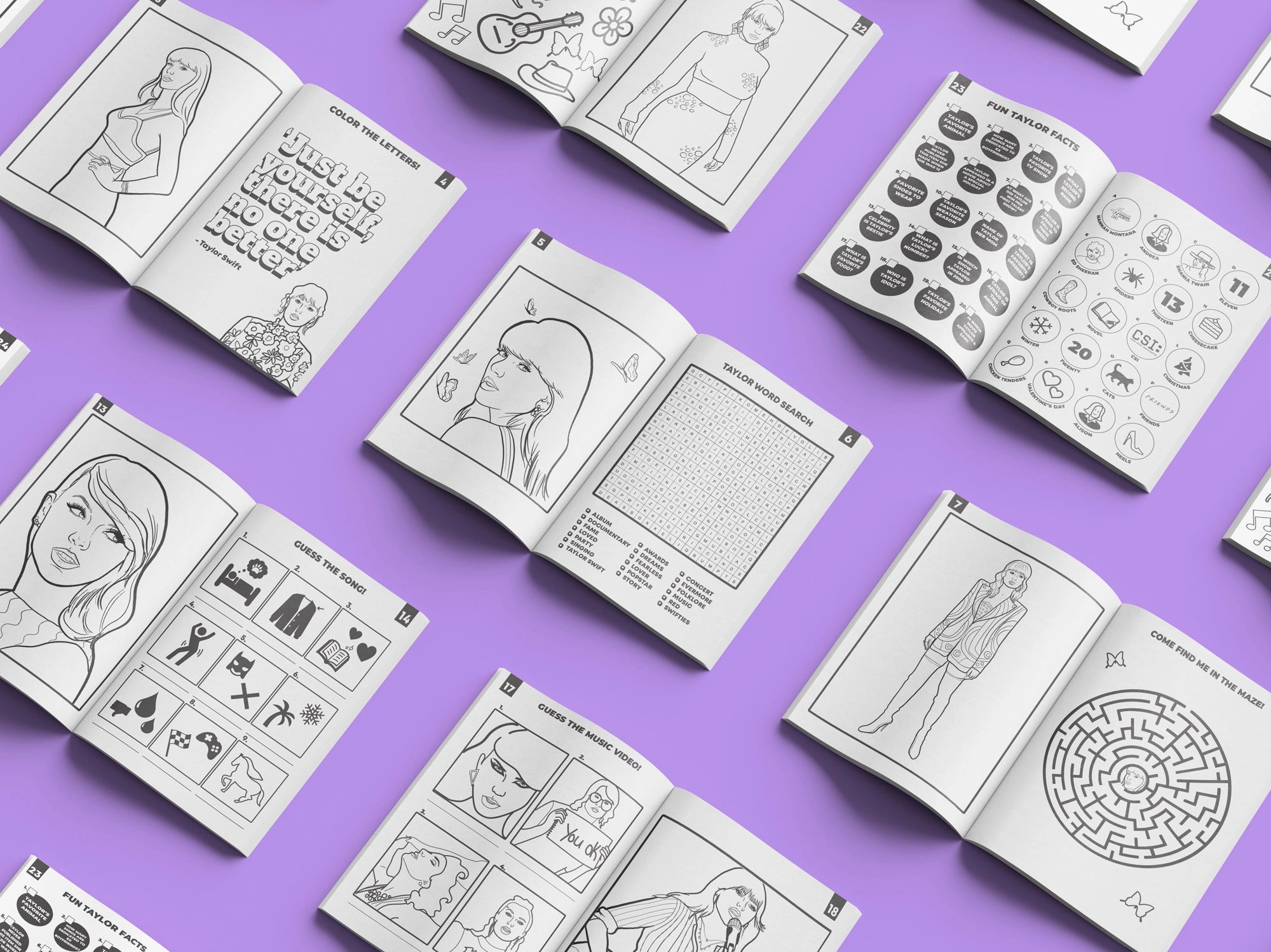 Swiftie Activity Book - Libro de actividades de Taylor Swiftie (A4) - Plastic Books