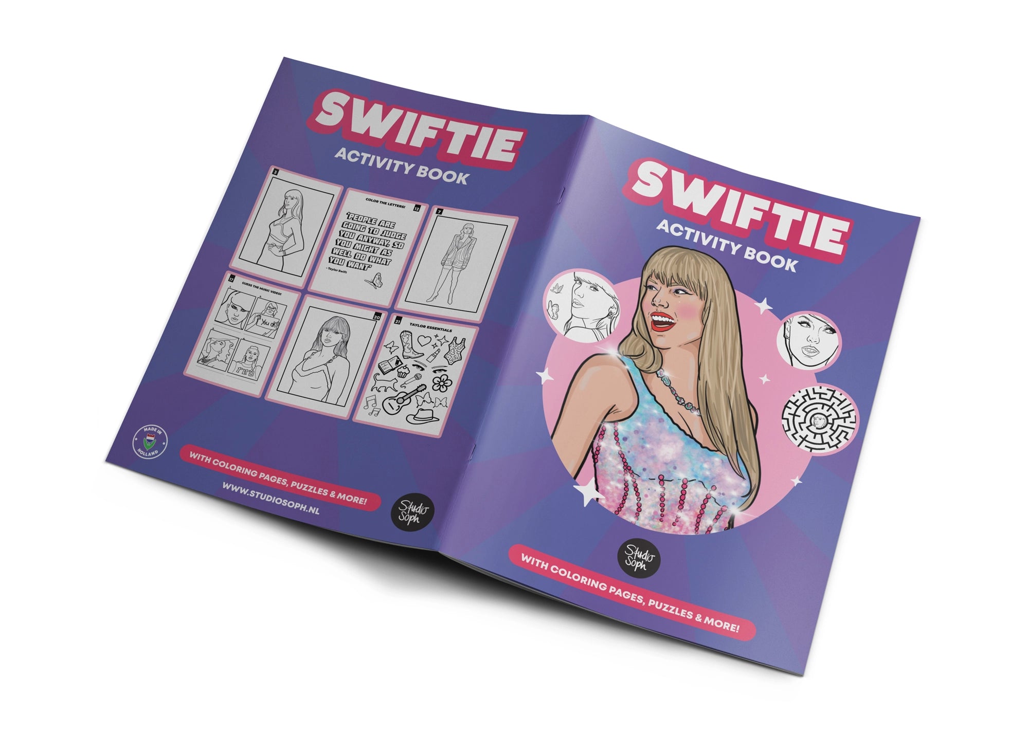 Swiftie Activity Book - Libro de actividades de Taylor Swiftie (A4) - Plastic Books