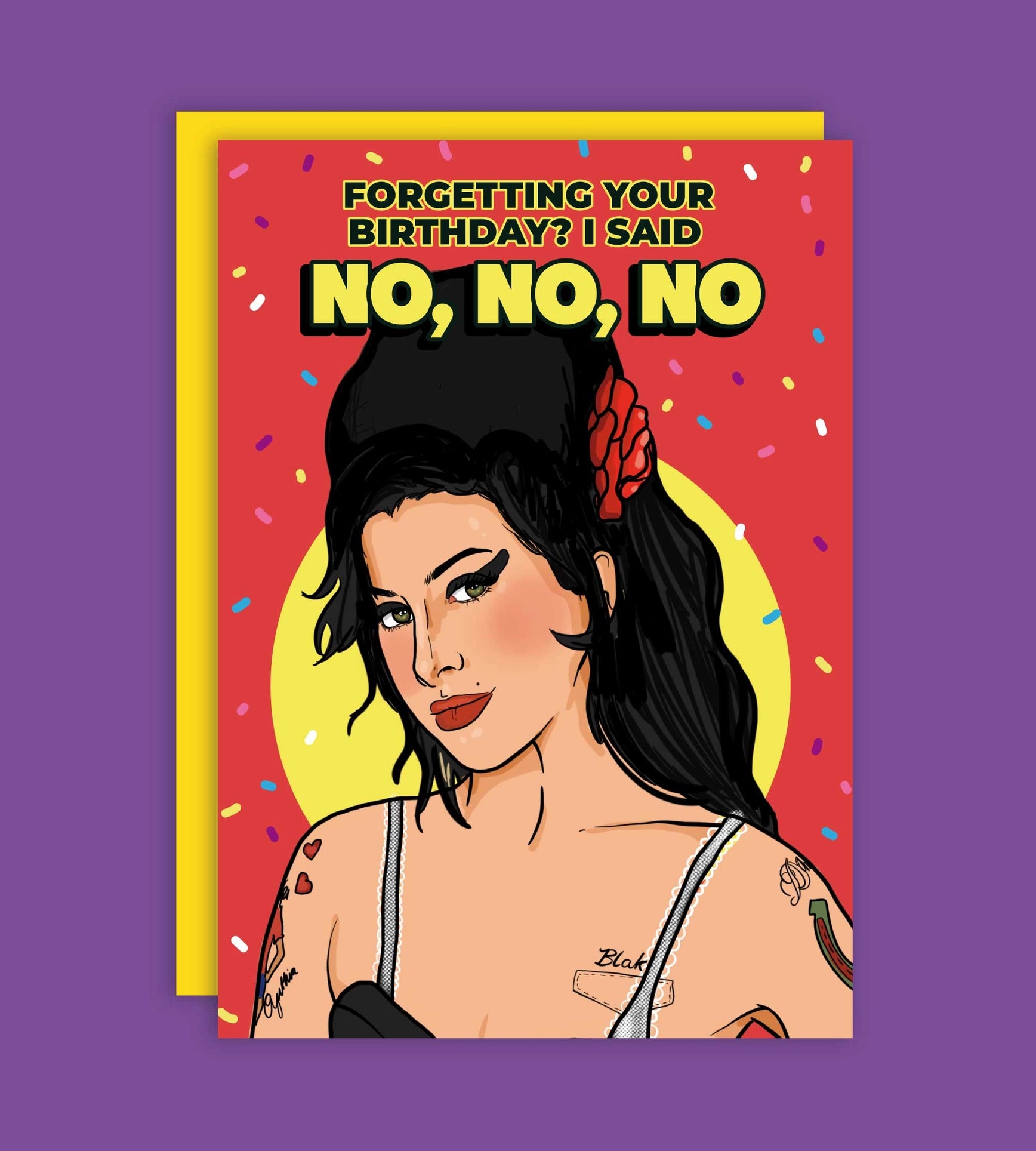 Tarjeta de felicitación ¿Olvidaste tu cumpleaños? de Amy Winehouse