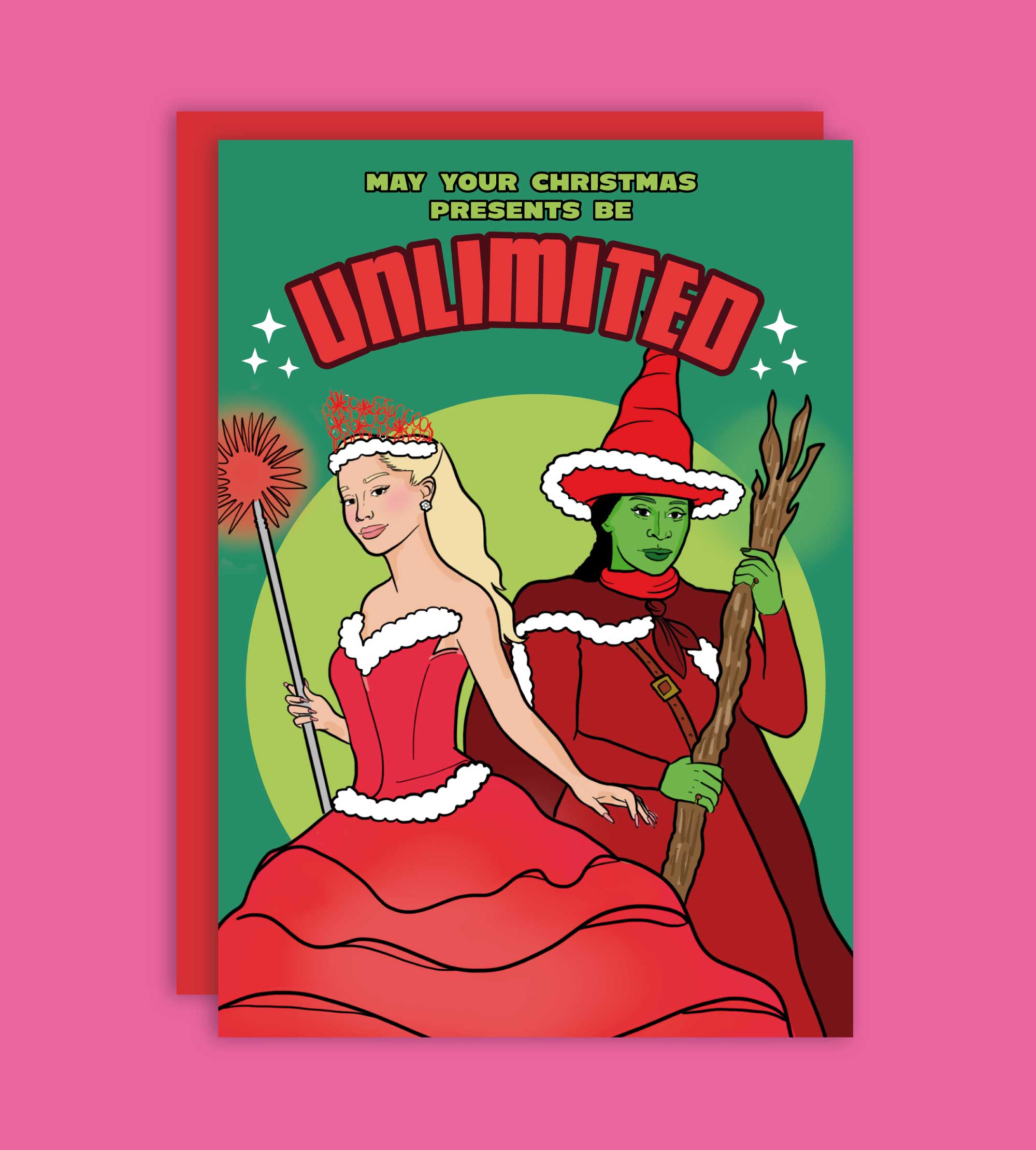 Tarjeta de Felicitación de Navidad Wicked Unlimited – Plastic Books