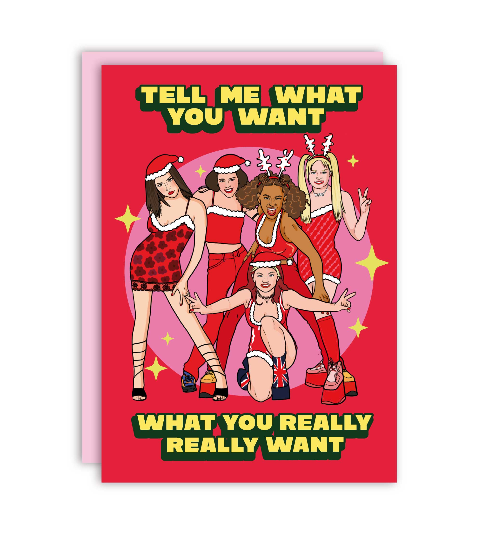 Dime lo que quieres Tarjeta de Felicitación de Navidad – Plastic Books