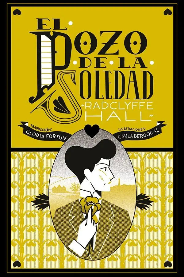 Una portada de libro amarilla y negra con el título "El Pozo de la Soledad" y una ilustración.