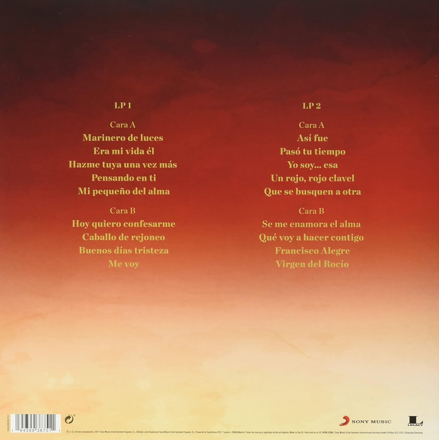 Isabel Pantoja – Isabel Pantoja (2LP Vinilo Recopilatorio) – Plastic Books