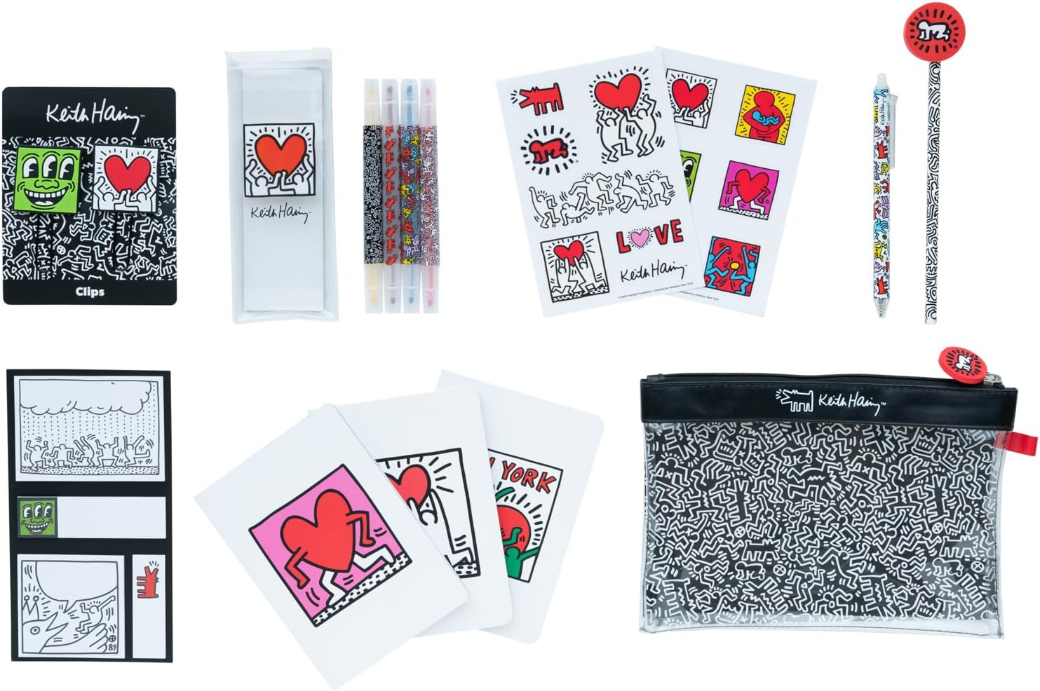 Keith Haring – Set de papelería completo – Plastic Books