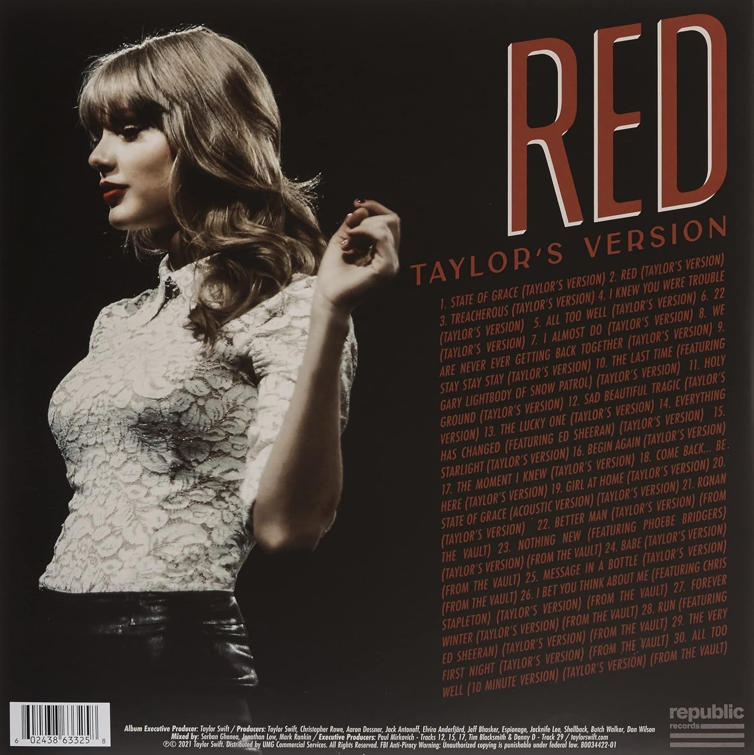 Taylor Swift – Red (Taylor's Version) [4LP Vinilo] - Plastic Books