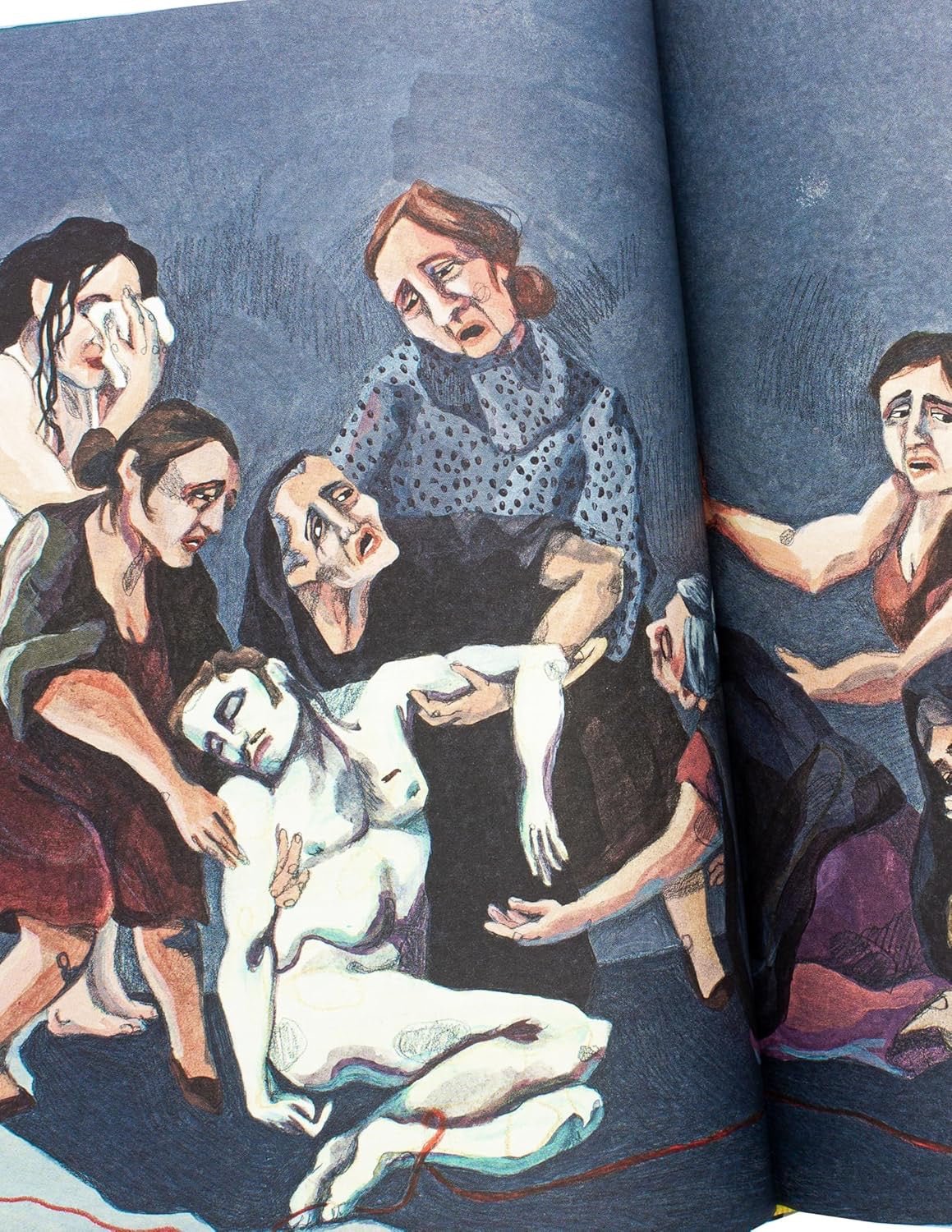 Libro de tapa dura con ilustraciones coloridas de tres tragedias rurales de Federico García Lorca.